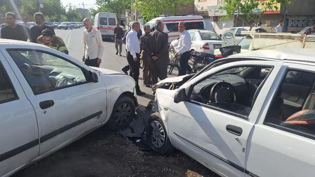 پنج دانش آموز نوشهری در سانحه تصادف سرویس مدرسه مصدوم شدند