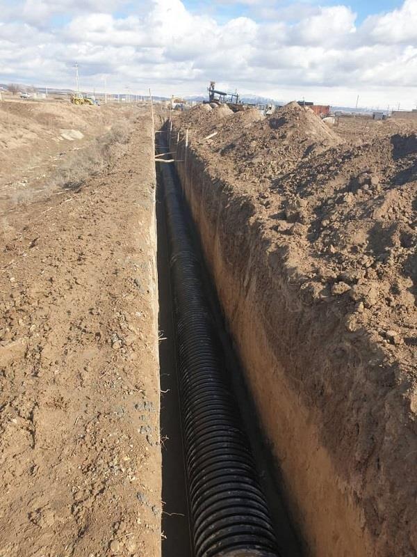 اجرای بیش از ۳۰۰ کیلومتر شبکه و خط انتقال فاضلاب در شهر مرند