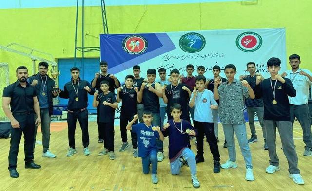 مقام سوم خوزستان در مسابقات نیوفایت کیک بوکسینگ کشور