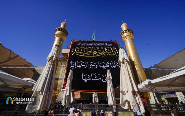 آستان مطهر علوی سیاه پوش شد