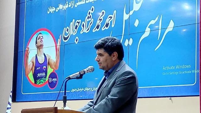حسینی:خراسان رضوی چشم‌انتظار درخشش محمدنژاد جوان در آوردگاه المپیک است