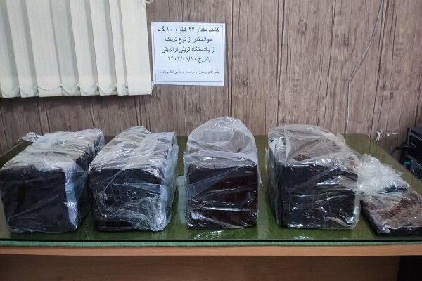 سرهنگ اسماعیل زادگان: ۲۷ کیلو گرم مواد مخدر در مرز پلدشت کشف شد