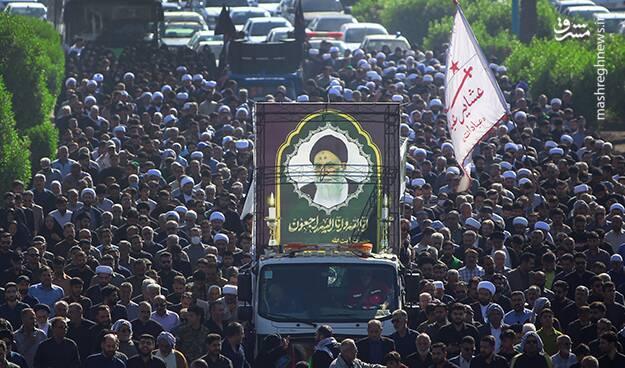 عکس/ تشییع پیکر آیت‌الله سید طیب موسوی در اهواز