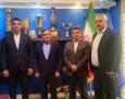 دیدار احسان حدادی با علی تاجرنیا/ نشست هم اندیشی برای فعالیت باشگاه استقلال در دوومیدانی