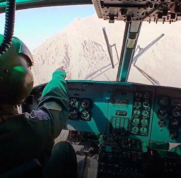 پرواز بالگرد اورژانس هوایی برای نجات کوهنورد مفقود شده اراکی