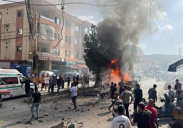 ببینید | تصویر حمله اسرائیل به جنوب لبنان