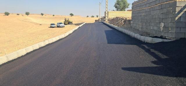 آسفالت ۶۰۰۰ مترمربع از معابر روستایی بخش عنبر مسجدسلیمان