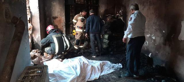 یک کشته بر اثر حریق مرگبار در روستای فرخد