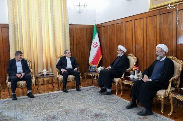 عکس/ دیدار رئیس سازمان قضایی نیروهای مسلح با عراقچی