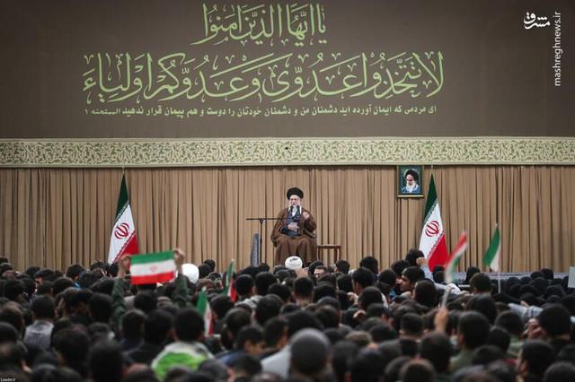 فیلم کامل بیانات رهبرانقلاب در دیدار دانش‌آموزان و دانشجویان