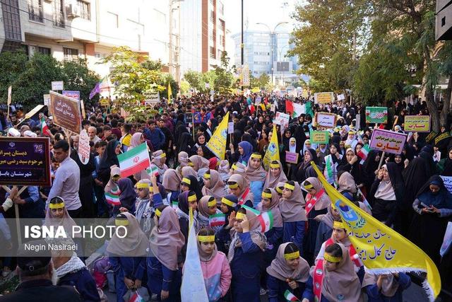 راهپیمایی گرامیداشت روز ۱۳ آبان - بابل