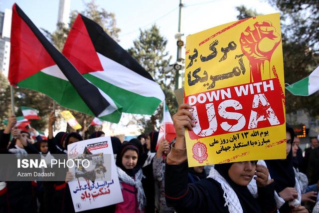 راهپیمایی گرامیداشت روز ۱۳ آبان - قزوین