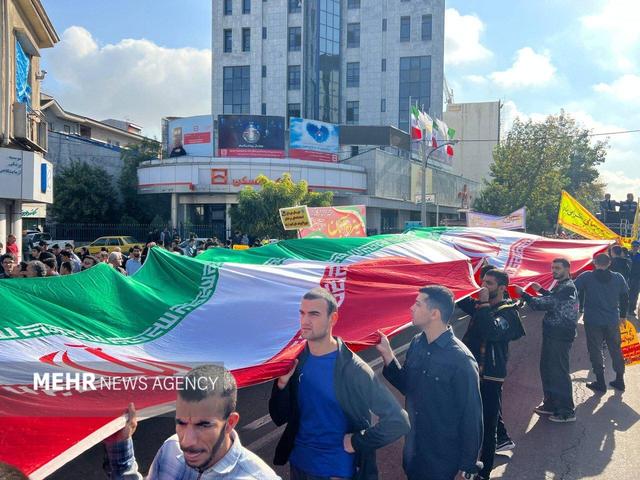 حمایت مردم نمین از آرمان‌های استکبارستیزی انقلاب اسلامی در ۱۳ آبان