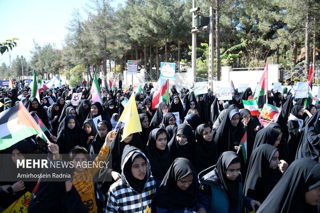 حماسه حضور مردم گرگان در راهپیمایی ۱۳ آبان؛ روز فریاد علیه استکبار