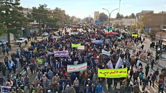 خروش مردم شهرستان تربت جام در ۱۳ آبان