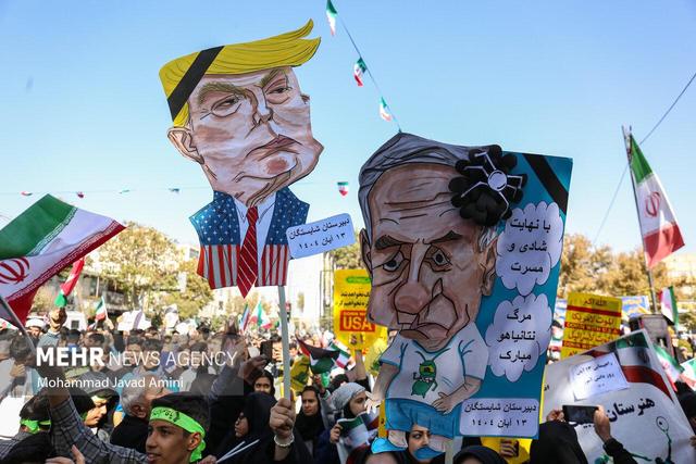 راهپیمایی یوم الله ۱۳ آبان در قزوین