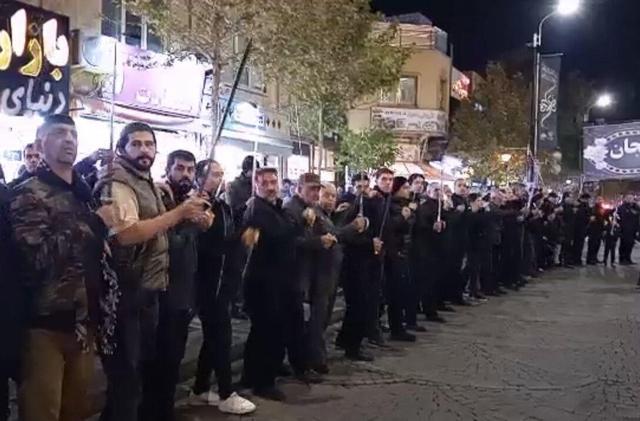 اجتماع شاه حسین گویان شام غریبان شهادت حضرت زهرا(س)در زنجان