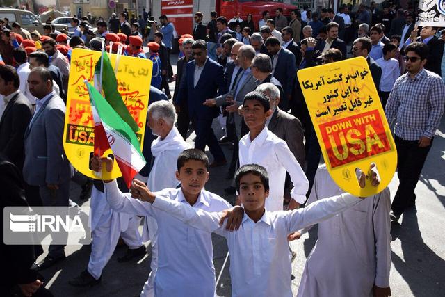 حضور پرشور طلایه‌داران بصیرت سیستانی و بلوچ در روز استکبار ستیزی