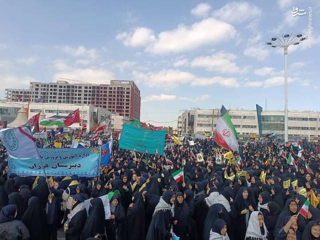 عکس/ راهپیمایی مردم مشهد علیه زورگوهای جهان