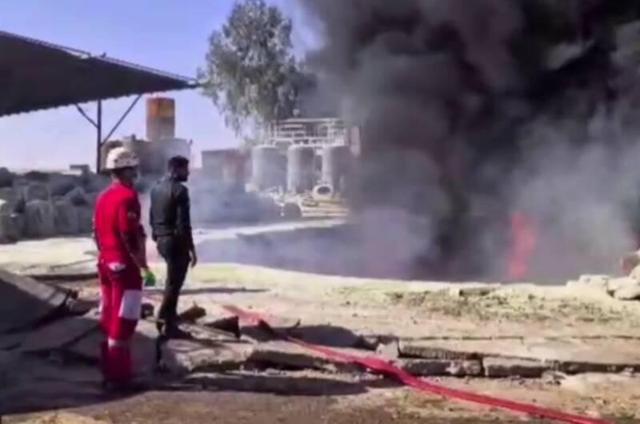 فیلم/ آتش‌سوزی در شرکت پالایش نفت پارسیان ایوانکی