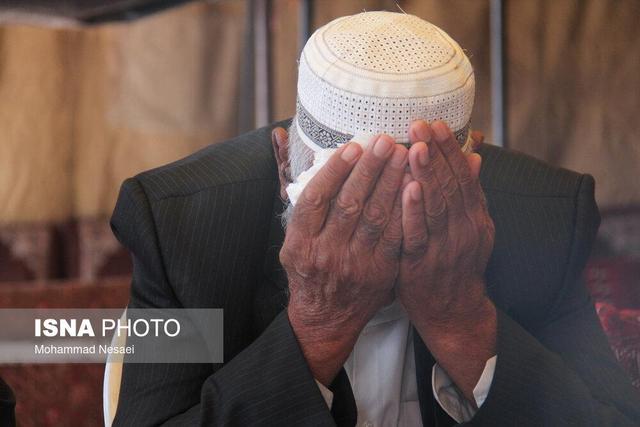 سوگواری در زادگاه صابر کاظمی+ عکس