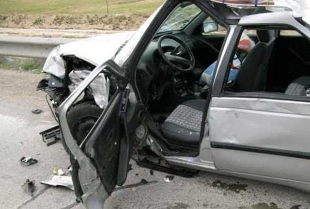 تصادف هولناک پژو در اتوبان امام علی | پرت شدن زن ۲۴ ساله از خودرو به بیرون