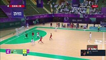 گل دوم تیم ملی فوتسال ایران به افغانستان