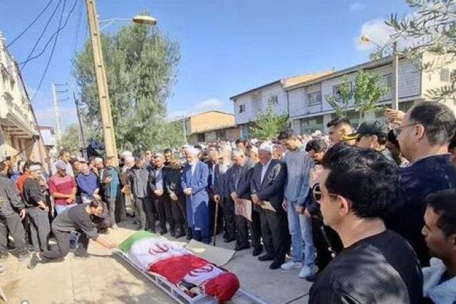 ببینید | صابر کاظمی در زادگاهش آق‌قلا در خانه ابدی آرام گرفت