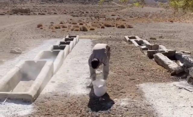 ضدعفونی آبشخورهای حاشیه پارک ملی صیدوا مهدیشهر