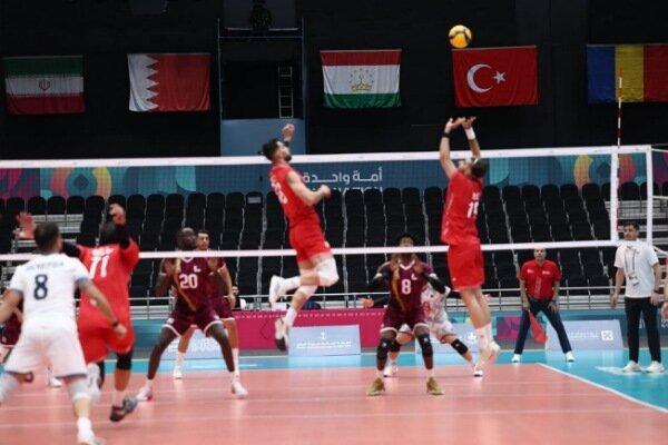 پیروزی قاطع والیبال ایران مقابل قطر