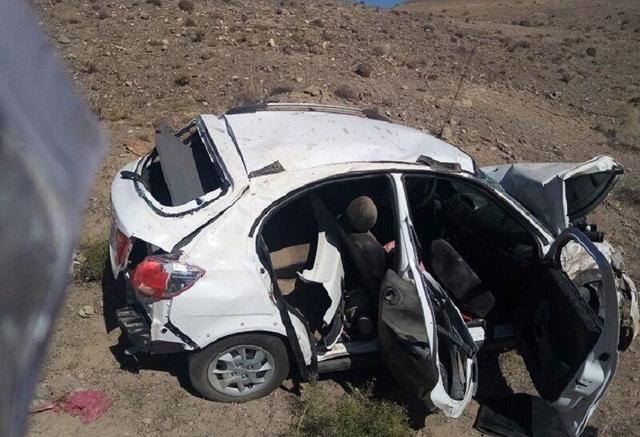 کودک سه‌ساله قربانی واژگونی خودرو کوییک در محور شیراز – اصفهان