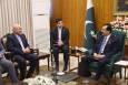 دیدار کفیل ریاست جمهوری و رئیس مجلس سنای پاکستان و دکتر قالیباف- اسلام آباد