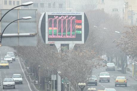 شاخص آلودگی هوا در سه نقطه کشور از عدد ۲۰۰ عبور کرد