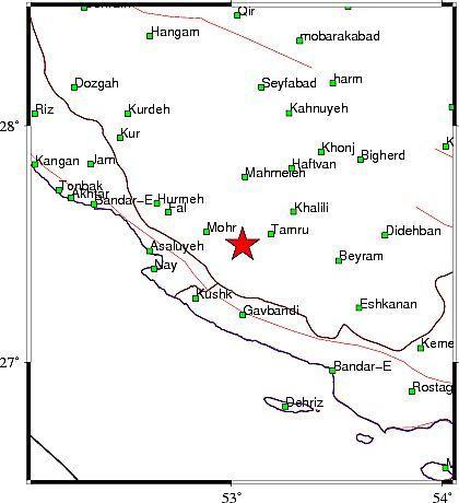 ۲ زمین‌لرزه پیاپی در شهرستان مهر فارس بدون هیچ خسارتی سپری شد