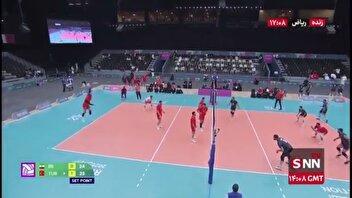 پایان ست دوم دیدار ایران برابر ترکیه / سرو قامتان ایران ست دوم را با پیروزی بر ترکیه پشت سر گذاشتند / ایران ۱ - ترکیه ۱/ایران ۲۱ | ۲۵ ترکیه ۲۵ | ۲۳