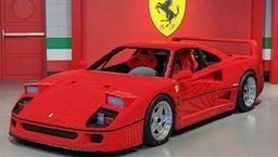 ساخت خیره‌کننده فراری F40 با ۳۵۸ هزار قطعه لگو (عکس)