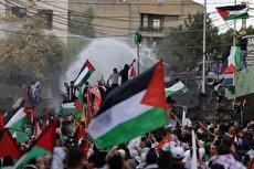 تظاهرات حامیان فلسطین در منچستر انگلیس (فیلم)