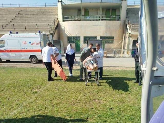 انتقال هوایی مصدوم سقوط از ارتفاع در کامیاران به بیمارستان سنندج