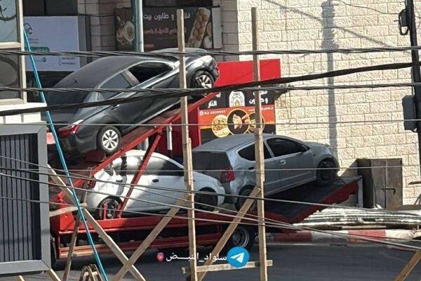 تداوم یورش گسترده نظامیان اسرائیلی به کرانه باختری و مصادره خودروها