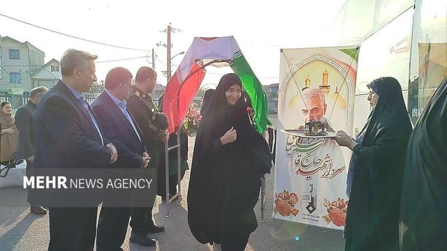 اعزام دختران دانش آموز آستانه اشرفیه به مناطق عملیاتی جنوب