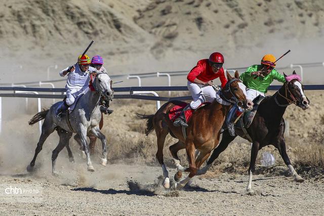 رقابت اسب‌های اصیل ترکمن در باغلق راز و جرگلان