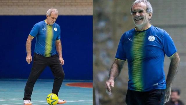 رئیس جمهور در مرکز ملی فوتبال؛ از دیدار صمیمی با ملی‌پوشان تا پا به توپ شدن در زمین چمن