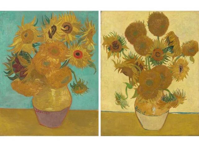 آفتابگردان‌های «ون‌گوگ» به‌هم می‌رسند