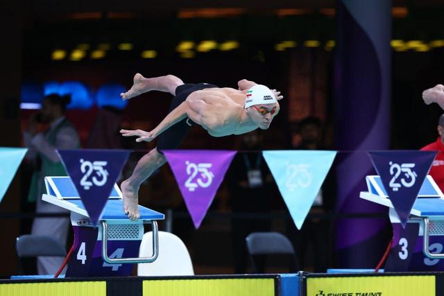 عکس| قلب آبی برای طلای تاریخی در ریاض