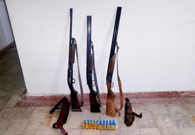 میرزانژاد:شکارچیان متخلف به همراه ۸ قبضه اسلحه شکاری دستگیر شدند