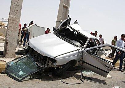 نصف شدن پژو پارس از وسط در تصادف هولناک جاده ماهشهر+ فیلم