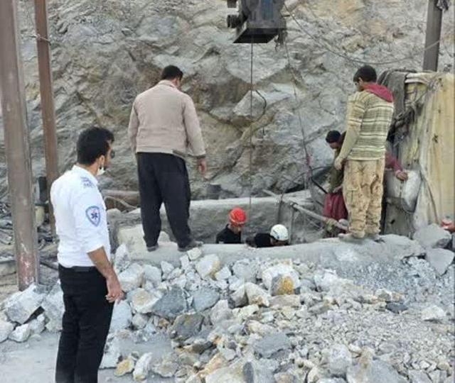 ریزش معدن در دربید یزد ۲ مصدوم برجا گذاشت