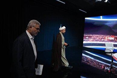 برشی از پشت صحنه حضور آقایان صمصامی و بنابی در مناظره SNNTV