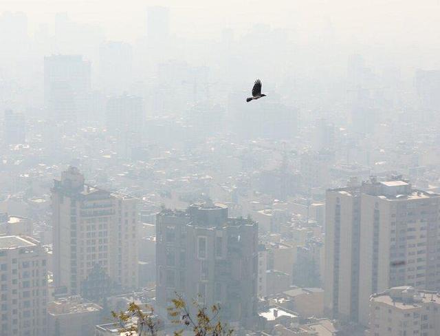 هوای اکثر مناطق مرکزی تهران در وضعیت قرمز/ تصویر