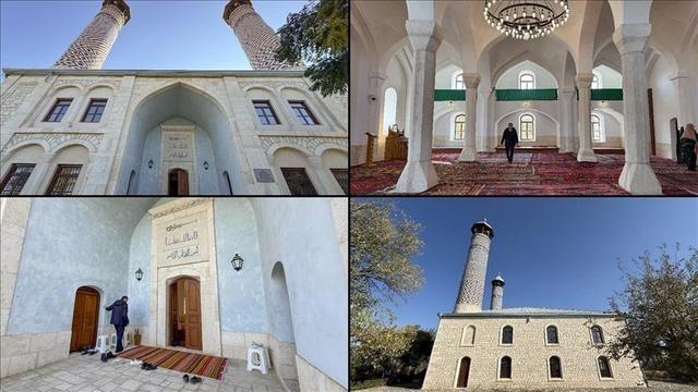 بازسازی مسجد تاریخی «جمعه» در منطقه قره باغ آذربایجان پایان یافت